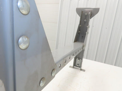 Automotion 30"W Conveyor Leg Stationary Floor Support 22" to 30"H Gray