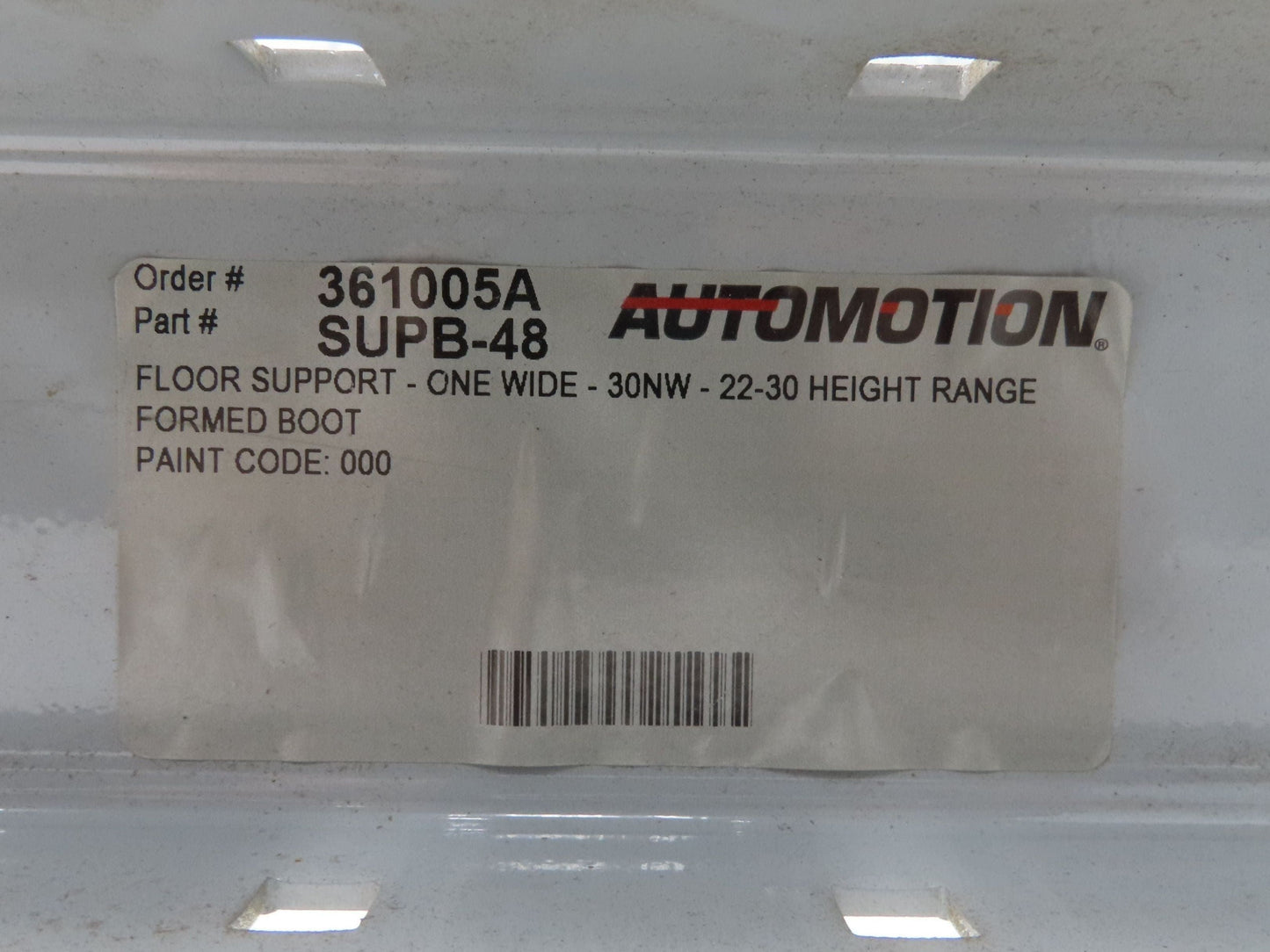 Automotion 30"W Conveyor Leg Stationary Floor Support 22" to 30"H Gray