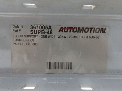 Automotion 30"W Conveyor Leg Stationary Floor Support 22" to 30"H Gray