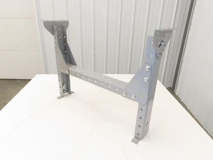 Automotion 30"W Conveyor Leg Stationary Floor Support 22" to 30"H Gray