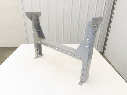 Automotion 30"W Conveyor Leg Stationary Floor Support 22" to 30"H Gray