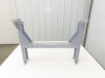 Automotion 30"W Conveyor Leg Stationary Floor Support 22" to 30"H Gray