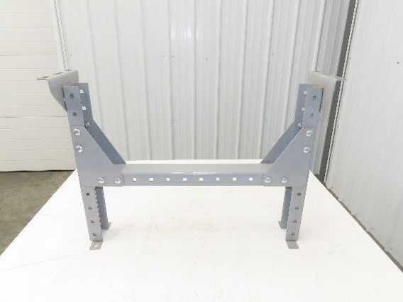 Automotion 30"W Conveyor Leg Stationary Floor Support 22" to 30"H Gray