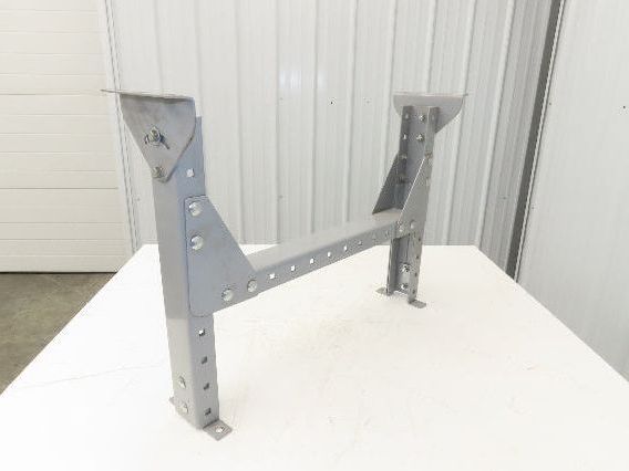 Automotion 30"W Conveyor Leg Stationary Floor Support 22" to 30"H Gray
