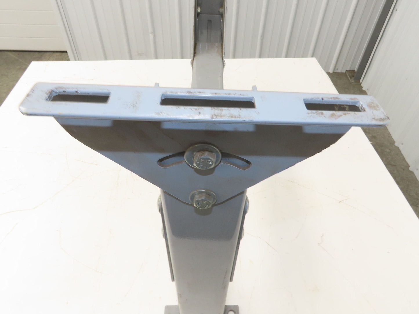 Automotion 30"W Conveyor Leg Stationary Floor Support 22" to 30"H Gray