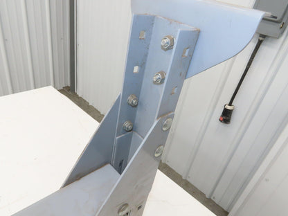 Automotion 30"W Conveyor Leg Stationary Floor Support 22" to 30"H Gray