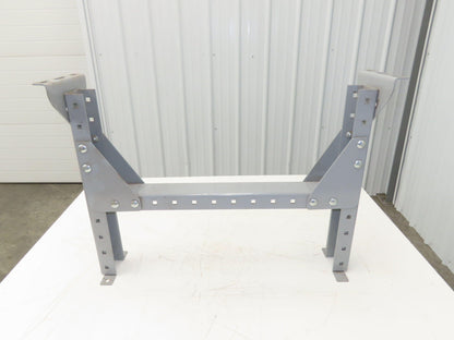 Automotion 30"W Conveyor Leg Stationary Floor Support 22" to 30"H Gray