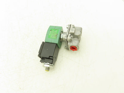 Asco Redhat JKF8215G010 Solenoid Valve 2-Way 25 PSI 3/8 NPT 24 NC VDC