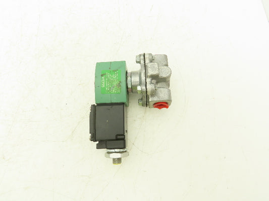 Asco Redhat JKF8215G010 Solenoid Valve 2-Way 25 PSI 3/8 NPT 24 NC VDC