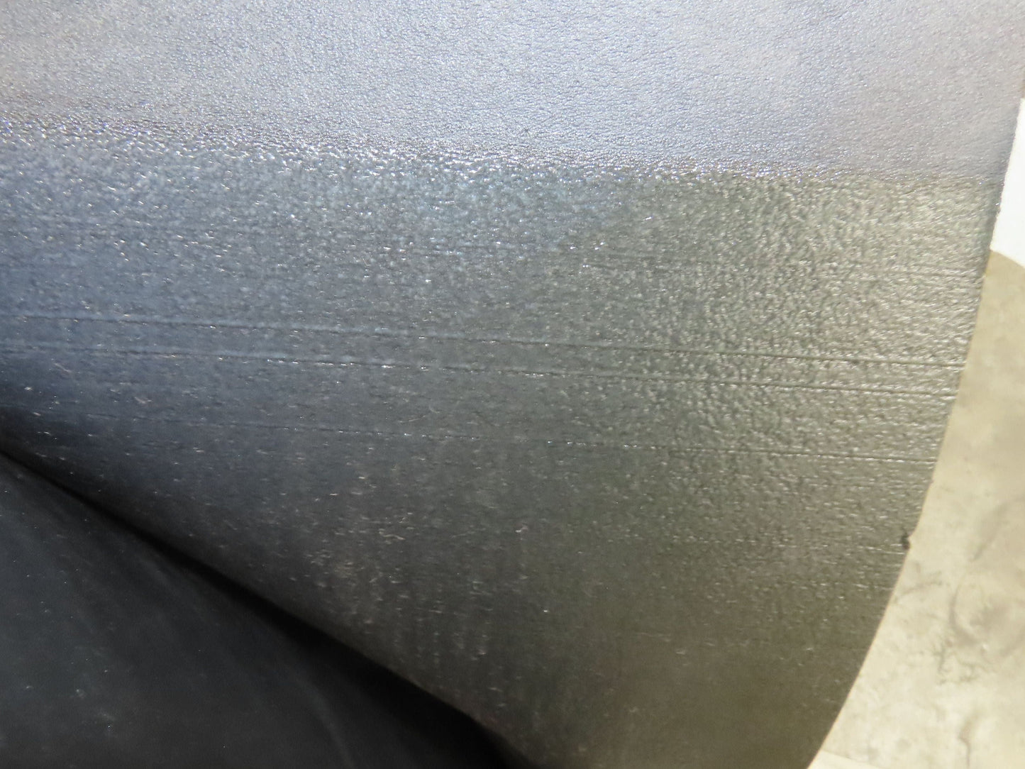 29"W x 130'L Conveyor Belt Foam Backed Soft Top Rubber Cover Black