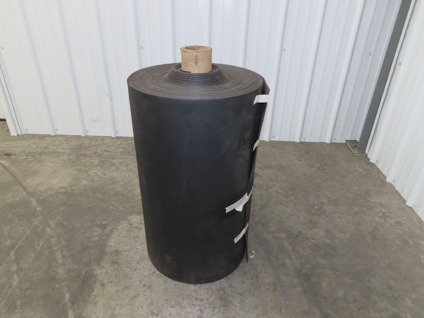 29"W x 130'L Conveyor Belt Foam Backed Soft Top Rubber Cover Black