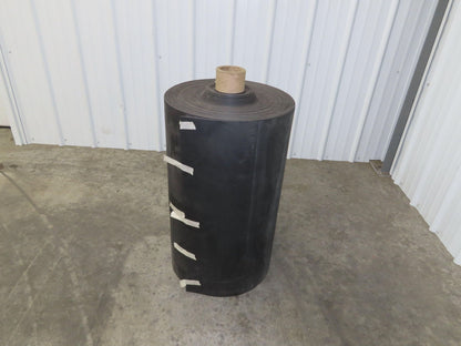 29"W x 130'L Conveyor Belt Foam Backed Soft Top Rubber Cover Black