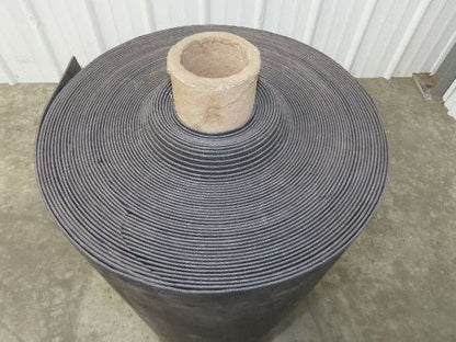 29"W x 130'L Conveyor Belt Foam Backed Soft Top Rubber Cover Black