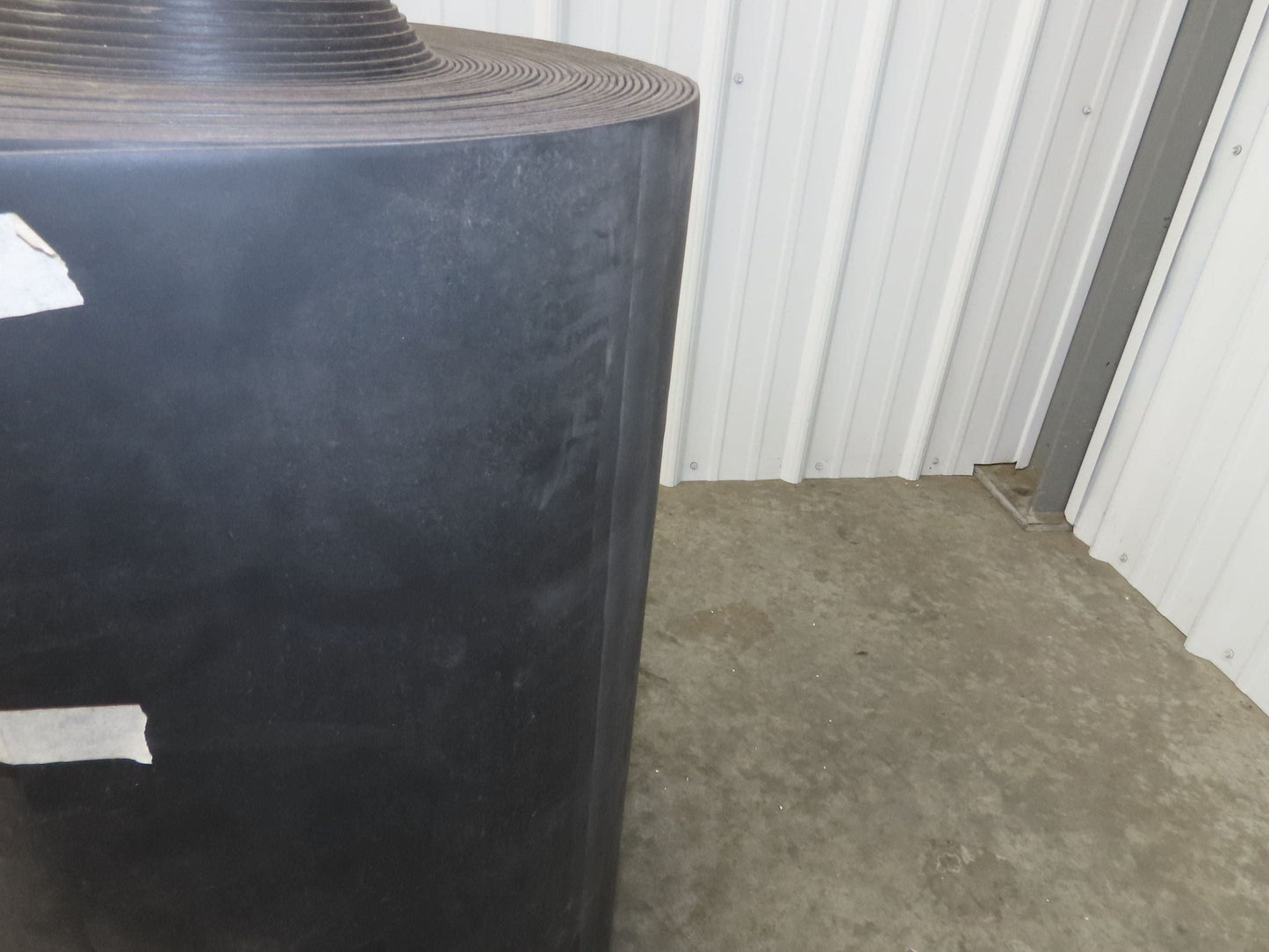 29"W x 130'L Conveyor Belt Foam Backed Soft Top Rubber Cover Black