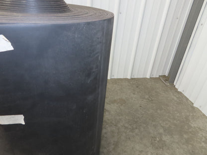 29"W x 130'L Conveyor Belt Foam Backed Soft Top Rubber Cover Black