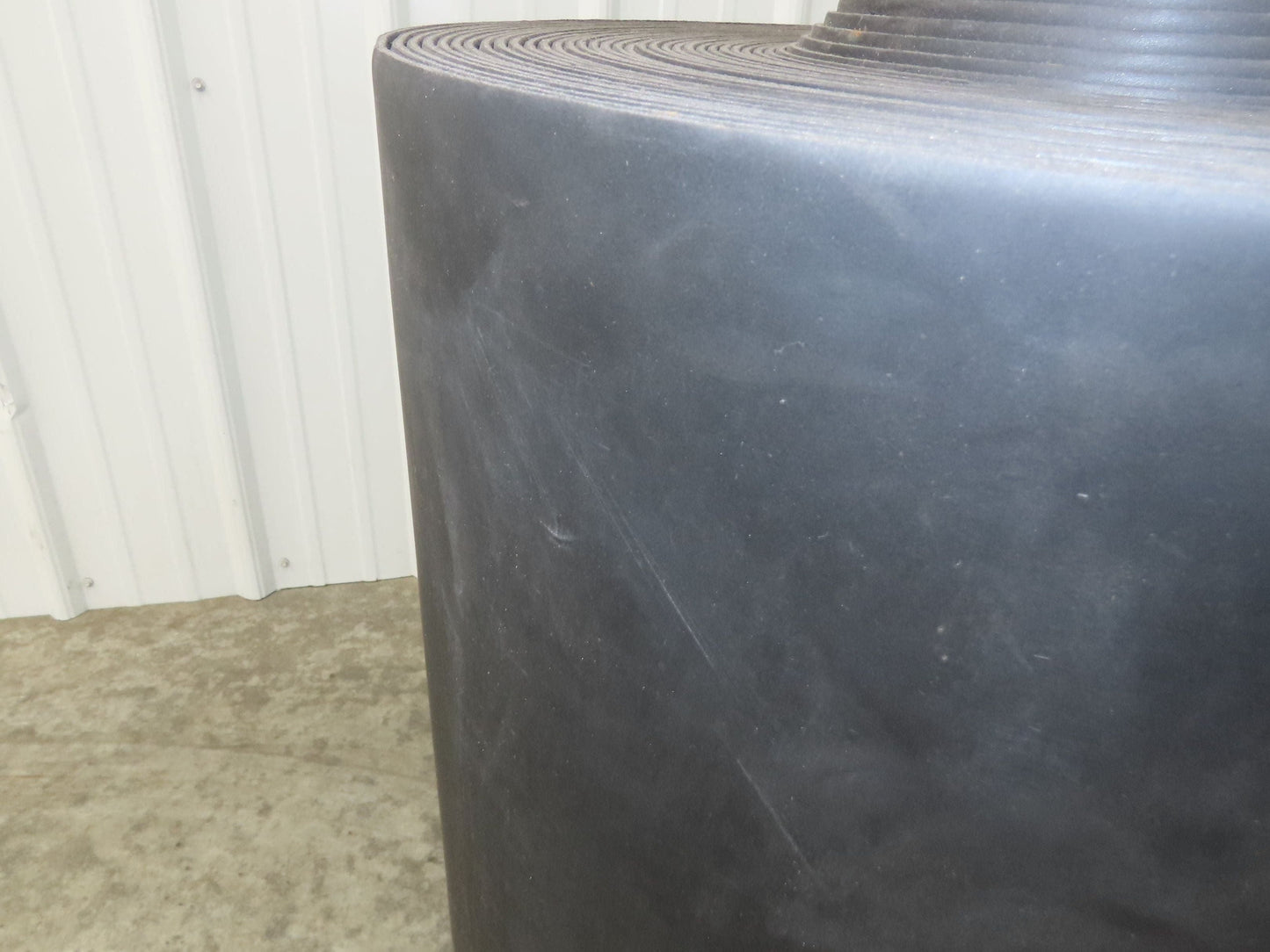 29"W x 130'L Conveyor Belt Foam Backed Soft Top Rubber Cover Black