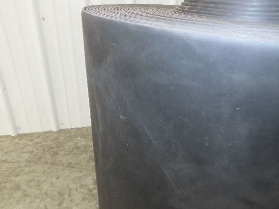 29"W x 130'L Conveyor Belt Foam Backed Soft Top Rubber Cover Black