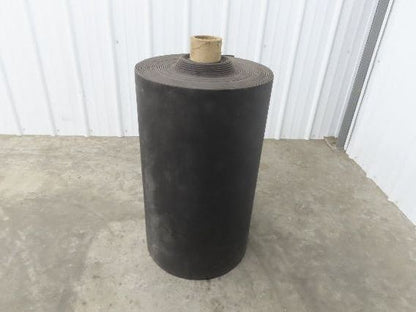 29"W x 130'L Conveyor Belt Foam Backed Soft Top Rubber Cover Black