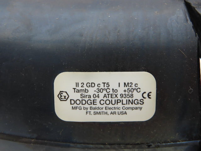 Baldor Dodge PX110 Para-Flex Flexible Shaft Coupling 6-3/4" ID 10-1/2" OD