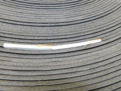 32"W x 178'L Conveyor Belt Foam Backed Soft Top Rubber Cover Black