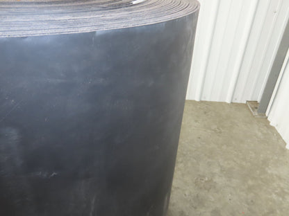 32"W x 178'L Conveyor Belt Foam Backed Soft Top Rubber Cover Black