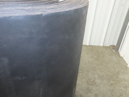 32"W x 178'L Conveyor Belt Foam Backed Soft Top Rubber Cover Black