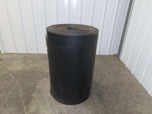 32"W x 178'L Conveyor Belt Foam Backed Soft Top Rubber Cover Black