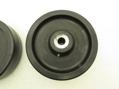 Phenolic Greaseable Caster Wheel 2.5"W x 9.75"D x 1" Bore Lot of 2