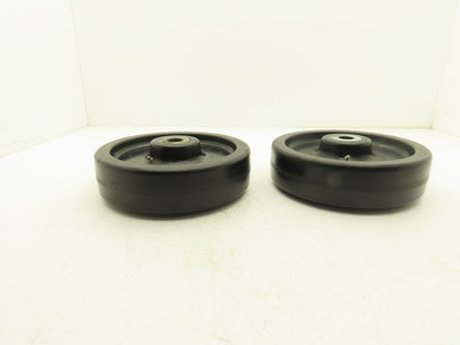 Phenolic Greaseable Caster Wheel 2.5"W x 9.75"D x 1" Bore Lot of 2