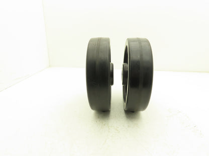 Phenolic Greaseable Caster Wheel 2.5"W x 9.75"D x 1" Bore Lot of 2