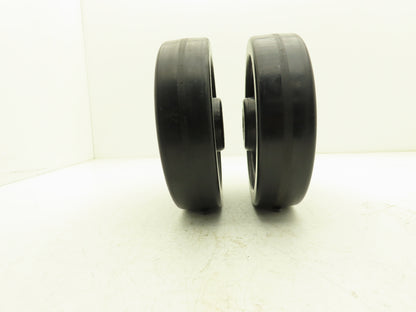 Phenolic Greaseable Caster Wheel 2.5"W x 9.75"D x 1" Bore Lot of 2