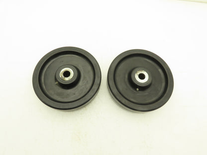 Phenolic Greaseable Caster Wheel 2.5"W x 9.75"D x 1" Bore Lot of 2