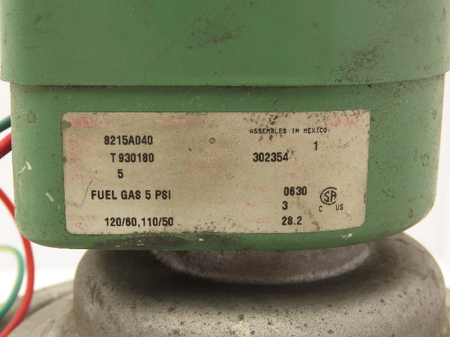 Asco Redhat 8215A040 Solenoid Valve 2 Way 5 PSI 3" NPT NC 120V Gas