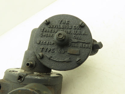 Devilbiss QS-5001 Pneumatic Air Motor Agitator Drive Paint Mixer  -Bad Bearing