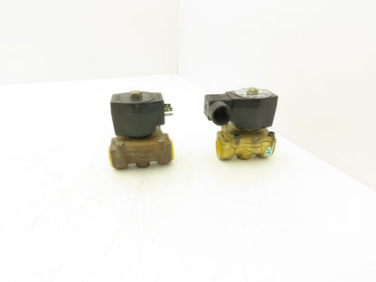Snap-Tite 2352R-6NB-AJG1 Solenoid Valve 2 Way 150 PSI 3/4 NPT NC 120V Lot of 2