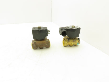 Snap-Tite 2352R-6NB-AJG1 Solenoid Valve 2 Way 150 PSI 3/4 NPT NC 120V Lot of 2