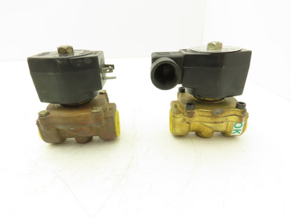 Snap-Tite 2352R-6NB-AJG1 Solenoid Valve 2 Way 150 PSI 3/4 NPT NC 120V Lot of 2
