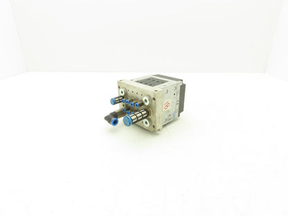 Festo 10P-14-4C-A0-R-Y-4M+PTB 4-Station Solenoid Valve Manifold 24VDC CPV14-M1H