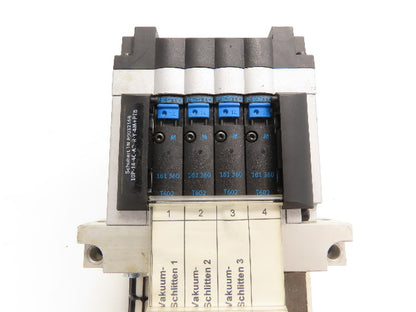 Festo 10P-14-4C-A0-R-Y-4M+PTB 4-Station Solenoid Valve Manifold 24VDC CPV14-M1H