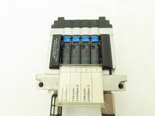 Festo 10P-14-4C-A0-R-Y-4M+PTB 4-Station Solenoid Valve Manifold 24VDC CPV14-M1H
