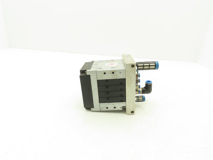 Festo 10P-14-4C-A0-R-Y-4M+PTB 4-Station Solenoid Valve Manifold 24VDC CPV14-M1H