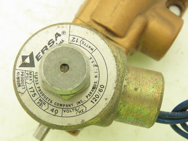 Versa VKG-4402-M-U-A1 Solenoid Valve Pneumatic 4-Way 40-175 PSI 120V