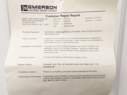 Camco 320C-04 Chassis 320 Programmable Motion Controller Chassis