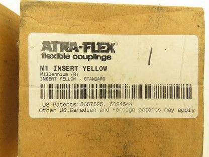 Atra-Flex M-1 Flexible Shaft Coupling 1-3/4" Bore Insert Yellow Orange Lot of 3