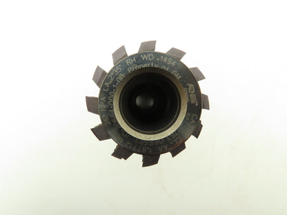 Gleason 34ZC-1404 Gear Hob Cutter 19mm Bore 162mm OAL 25° NPA LA.2°35' RH