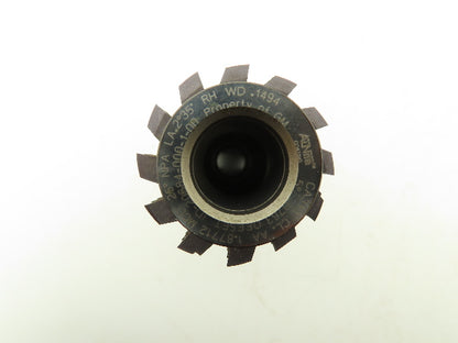 Gleason 34ZC-1404 Gear Hob Cutter 19mm Bore 162mm OAL 25° NPA LA.2°35' RH