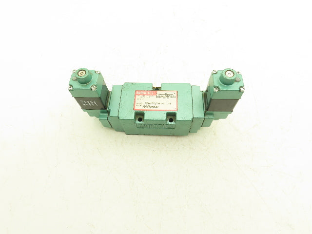 Numatics 554BB500K Pneumatic Double Solenoid 5/3 Spool Valve 150psi 120V