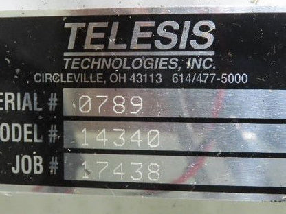 Telesis 14340 Pinstamp Marking System Control Panel Print Head