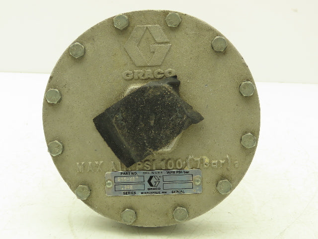 Graco 244740 Air Operated Mastic Fluid Regulator Housing diaphragm 5000psi