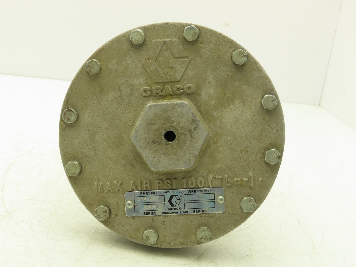 Graco 244740 Air Operated Mastic Fluid Regulator Housing diaphragm 5000psi